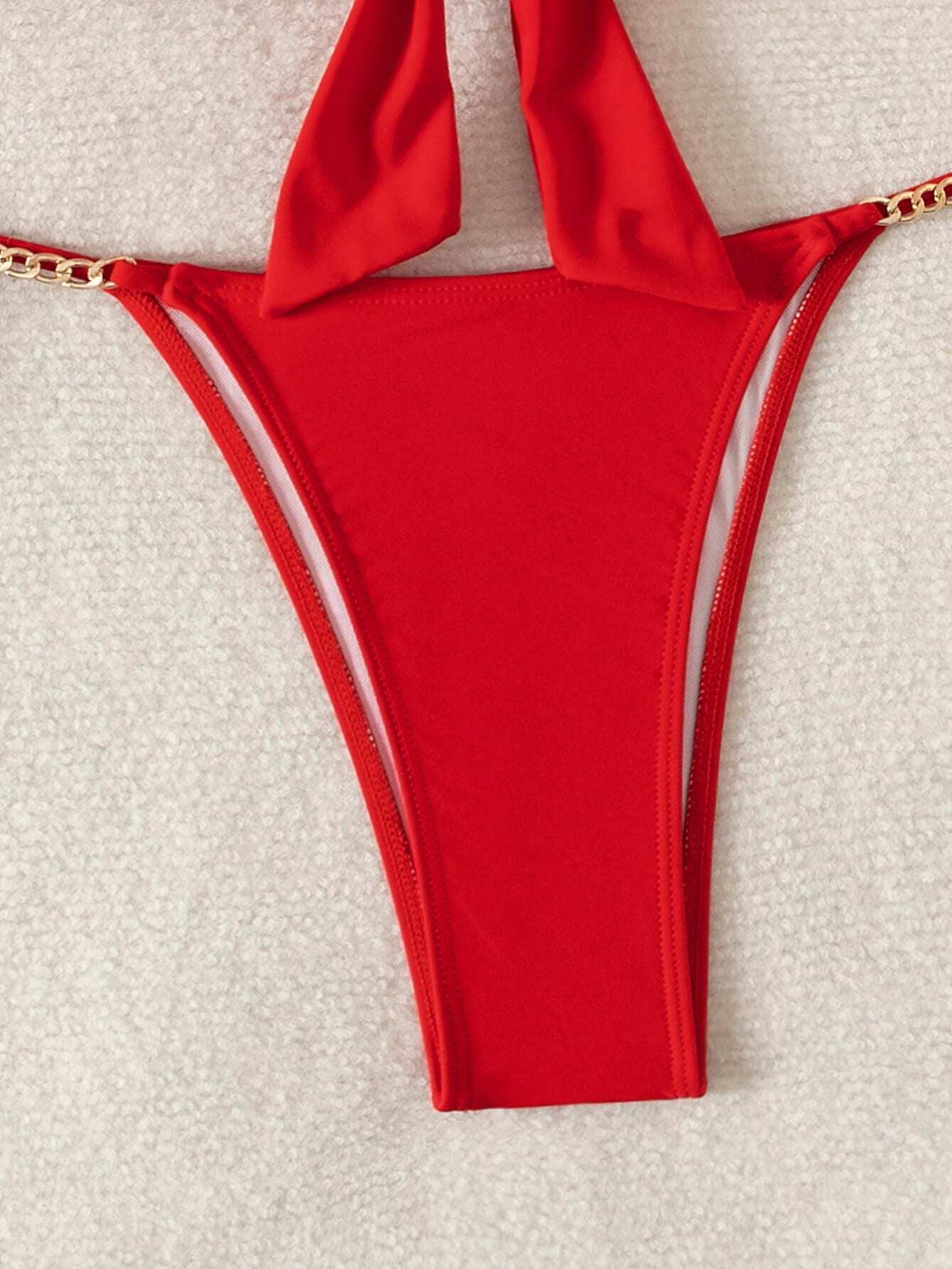 SHEIN - Conjunto de bikini de dos piezas para mujer