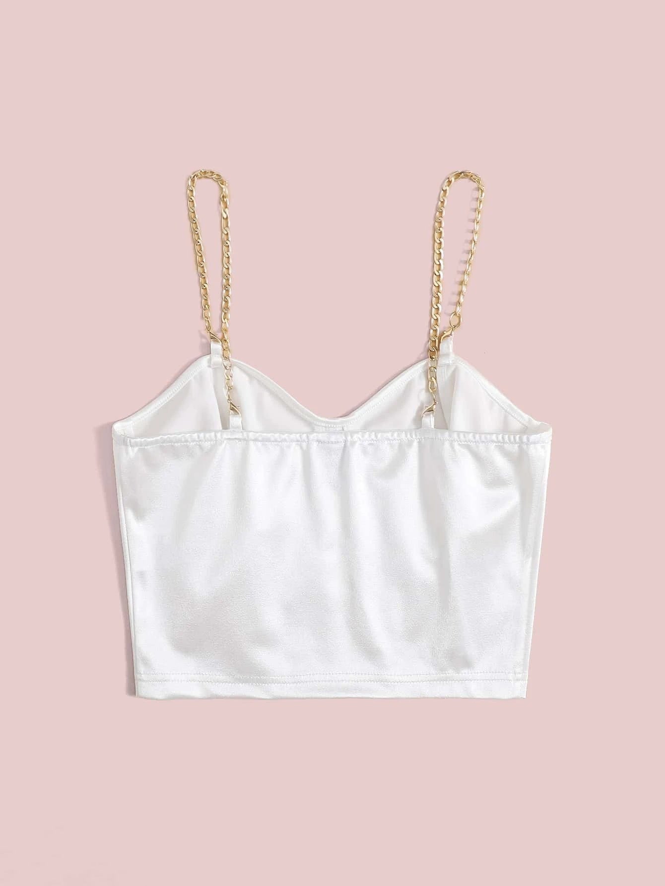 SHEIN - EZwear Top corto de tirantes