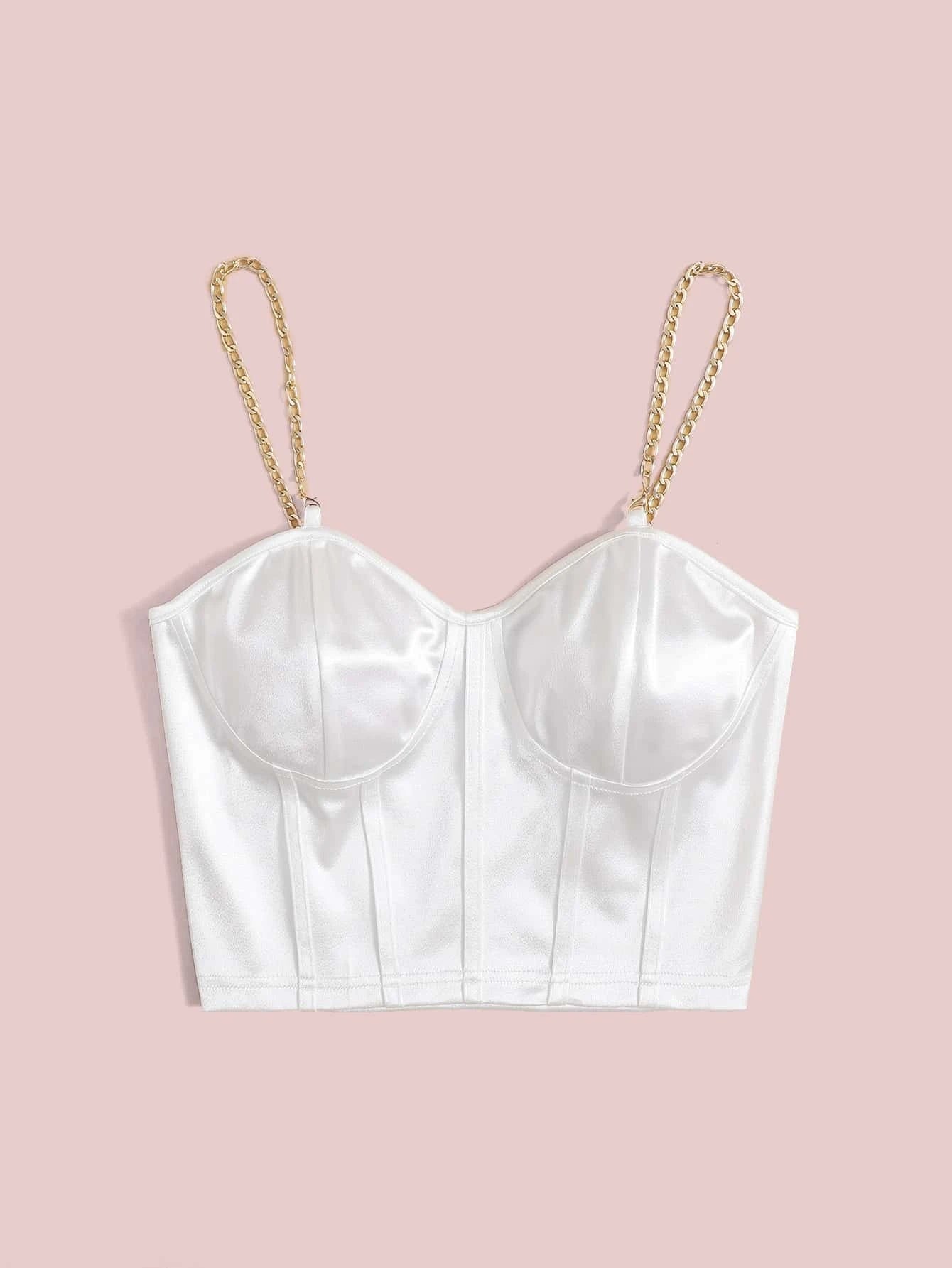 SHEIN - EZwear Top corto de tirantes