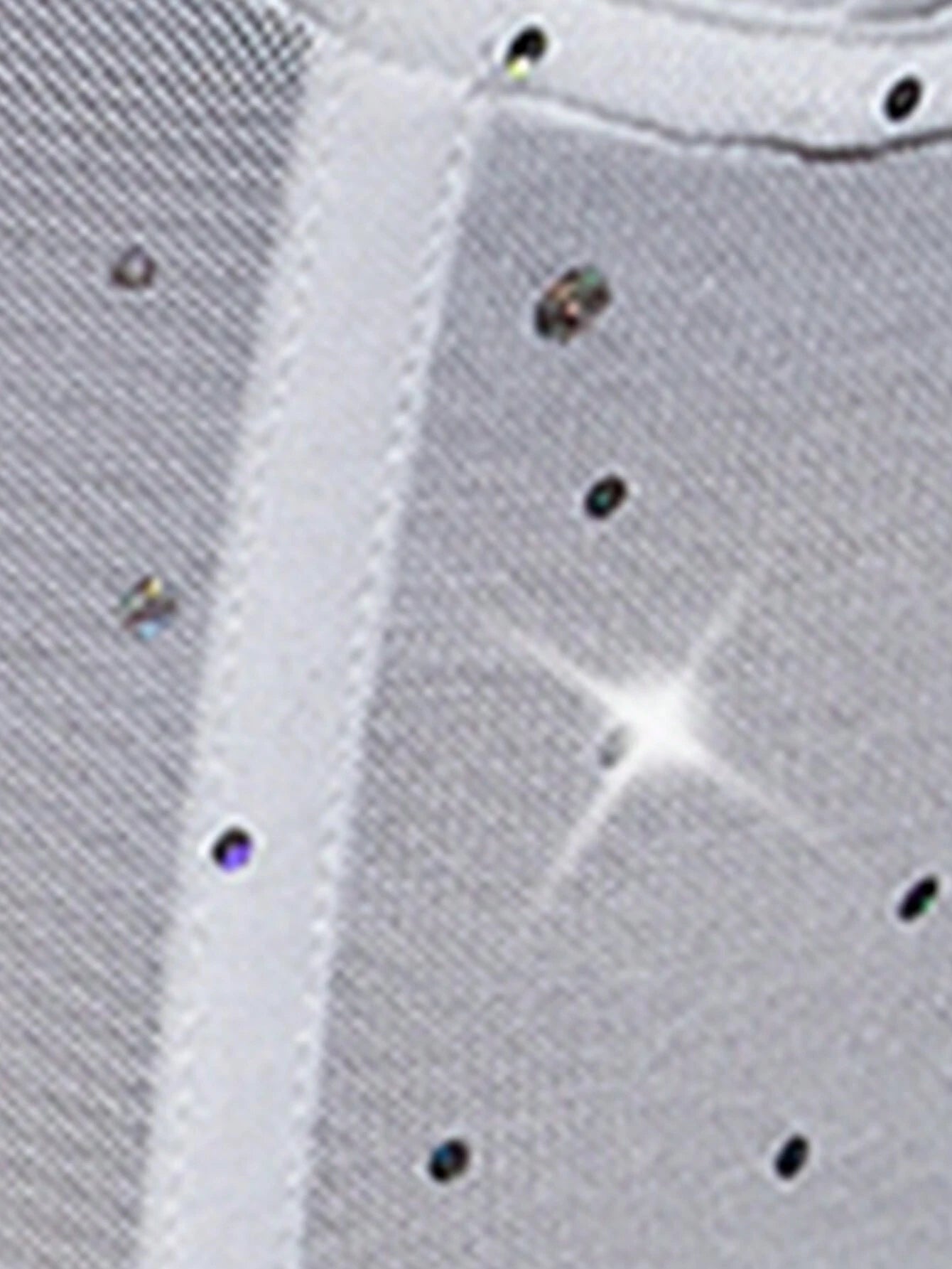 SHEIN - Glamour Top Corto Sin Mangas Con Diamantes