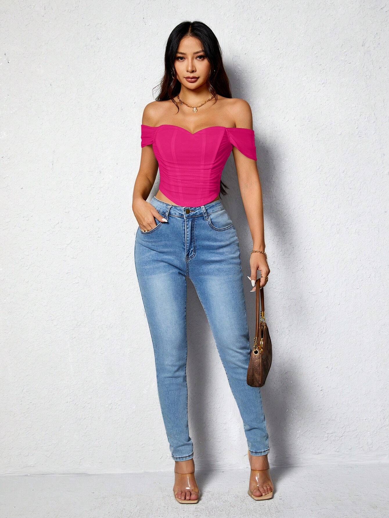 SHEIN - PETITE Sencilla blusa diaria