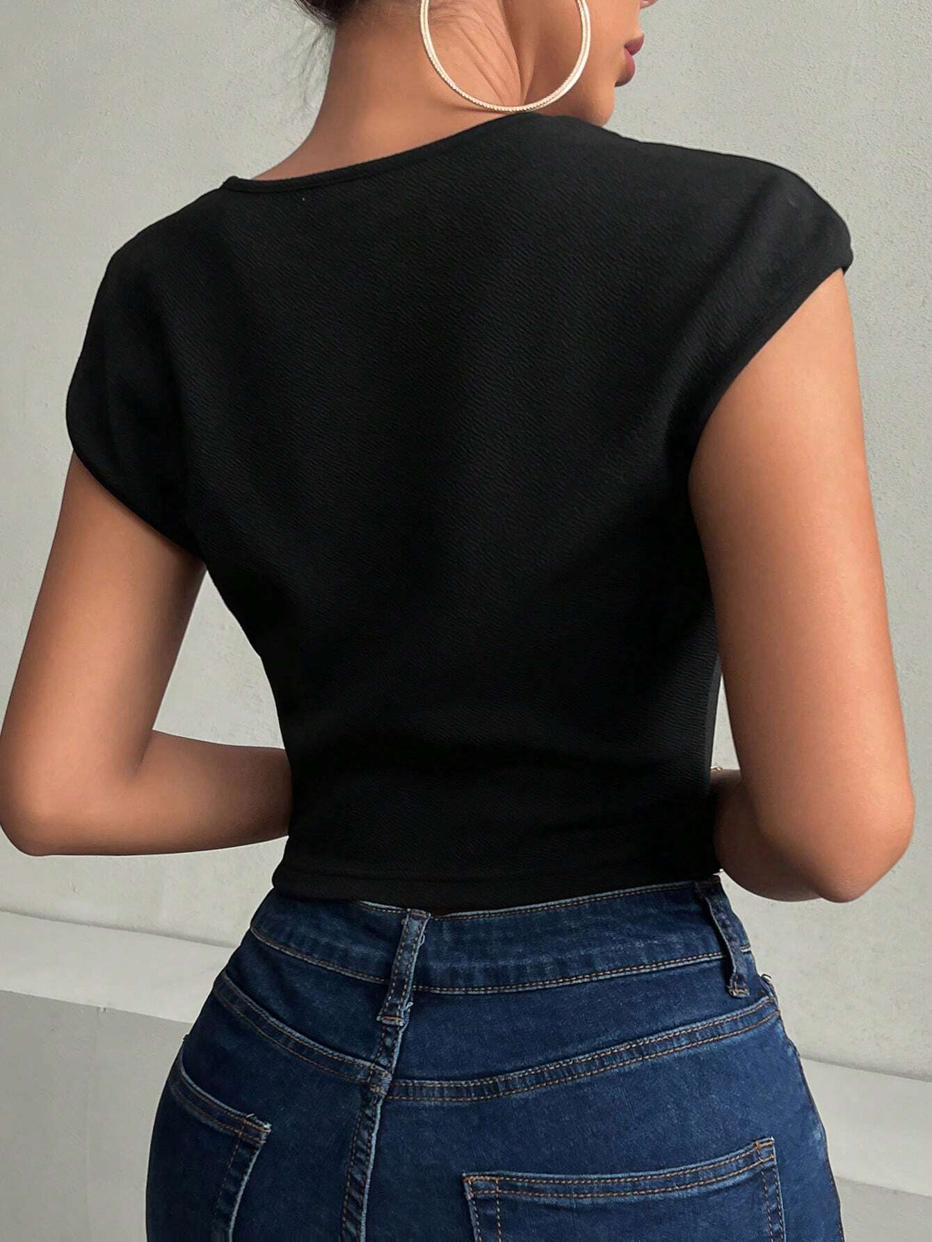 SHEIN - Privé Camiseta De Malla Transparente