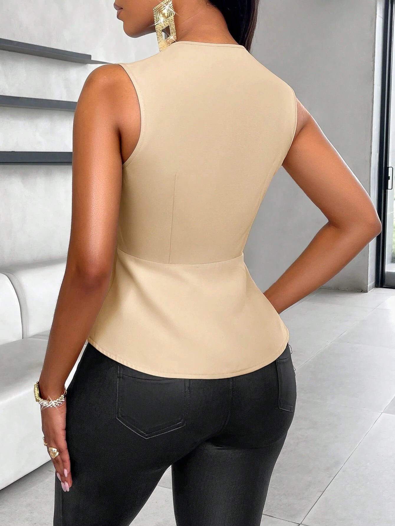 SHEIN - Slayr Camisas de mujer casual de negocios