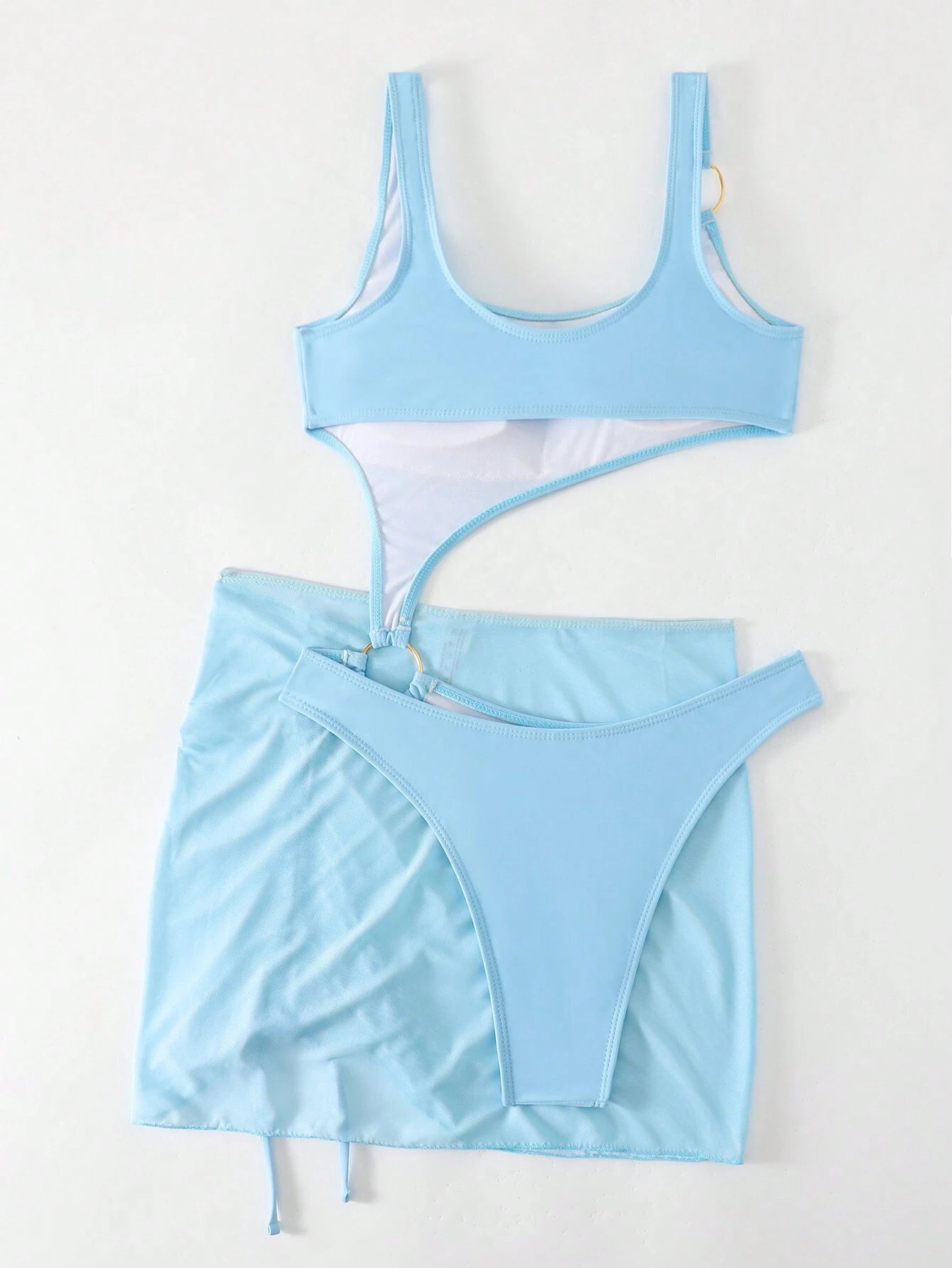 SHEIN Swim Bañador una pieza con abertura