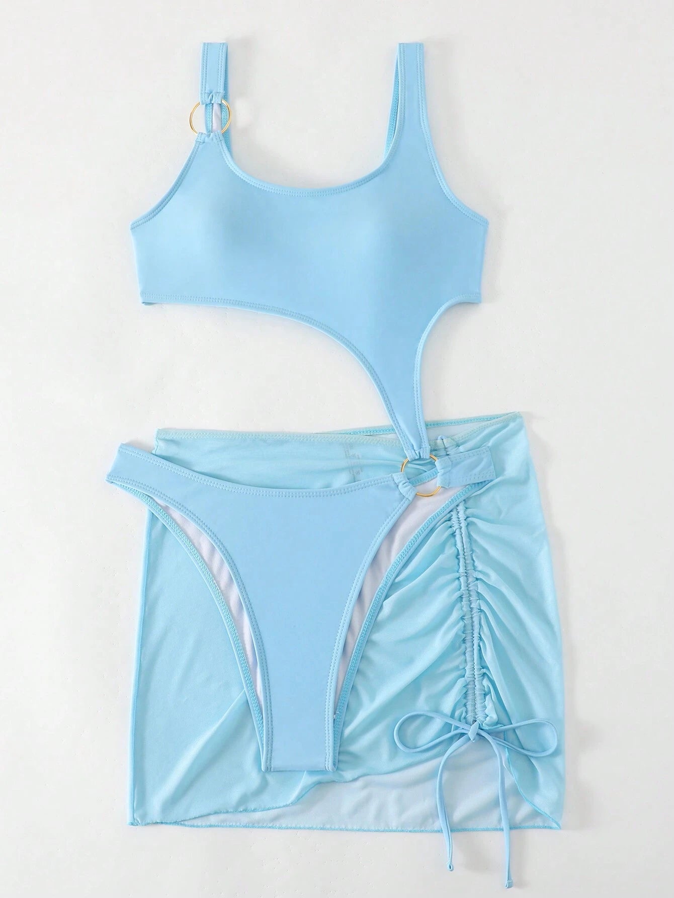 SHEIN Swim Bañador una pieza con abertura