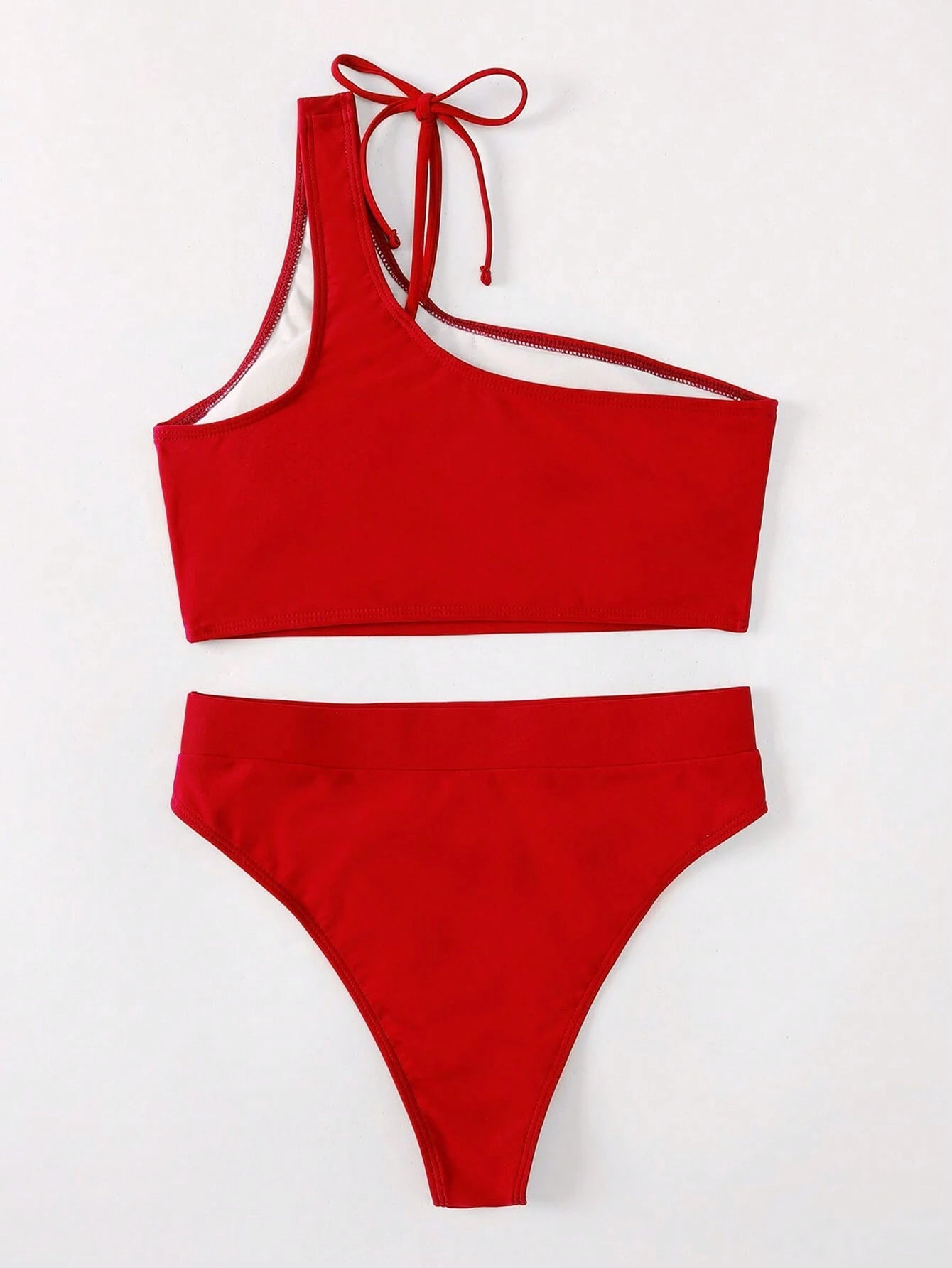 SHEIN Swim SXY Conjunto de bikini de mujer con un hombro