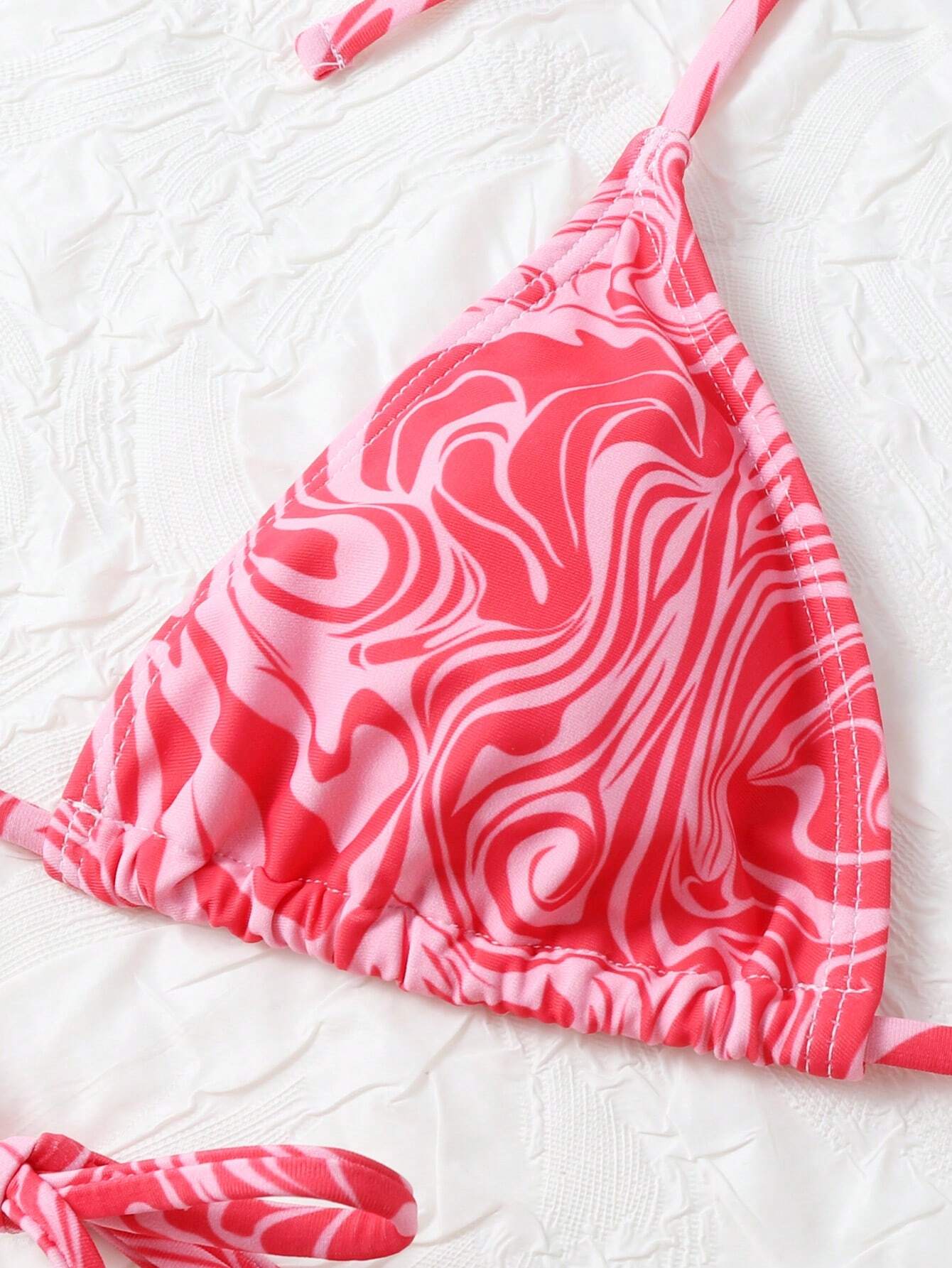 SHEIN-Bañador bikini con tanga triángulo/ MUJER