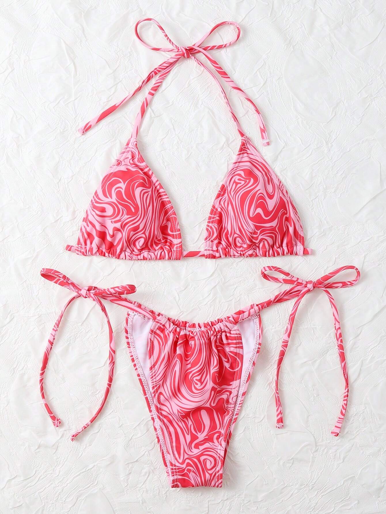 SHEIN-Bañador bikini con tanga triángulo/ MUJER
