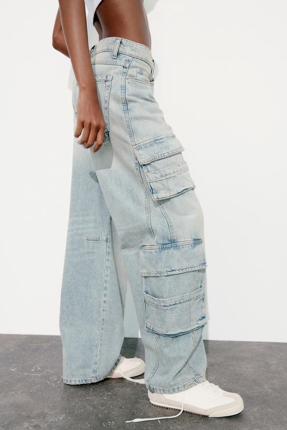 ZARA- Cargo jeans/ MUJER