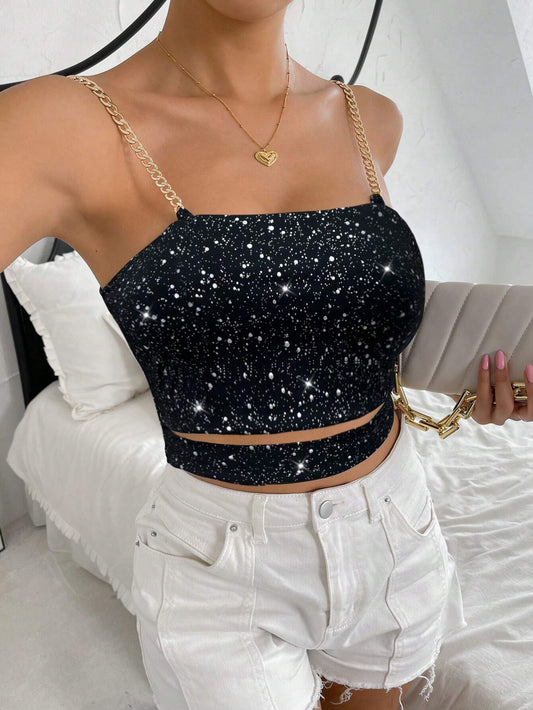 SHEIN - BAE Camiseta Sin Mangas Con Tirantes Finos