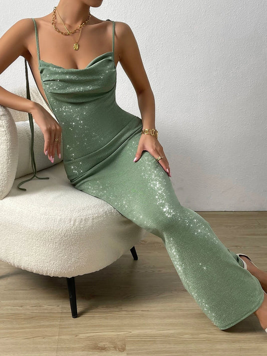 SHEIN - Belle Vestido de vestir de hombro
