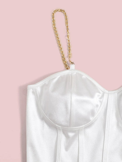 SHEIN - EZwear Top corto de tirantes