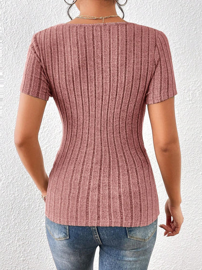 SHEIN - Essnce Camiseta de cuello cruzado