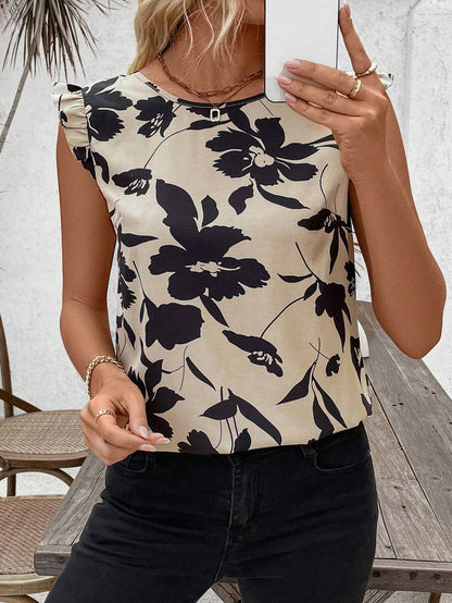 SHEIN - LUNE Parte superior espalda con lazo con mangas