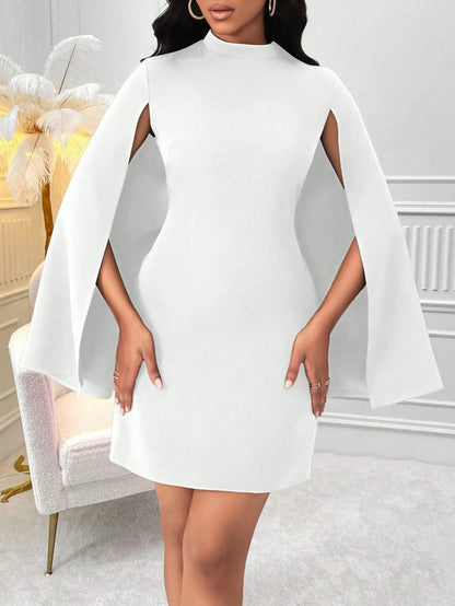 SHEIN - Lady Vestido Con Cuello Levantado Y Manga