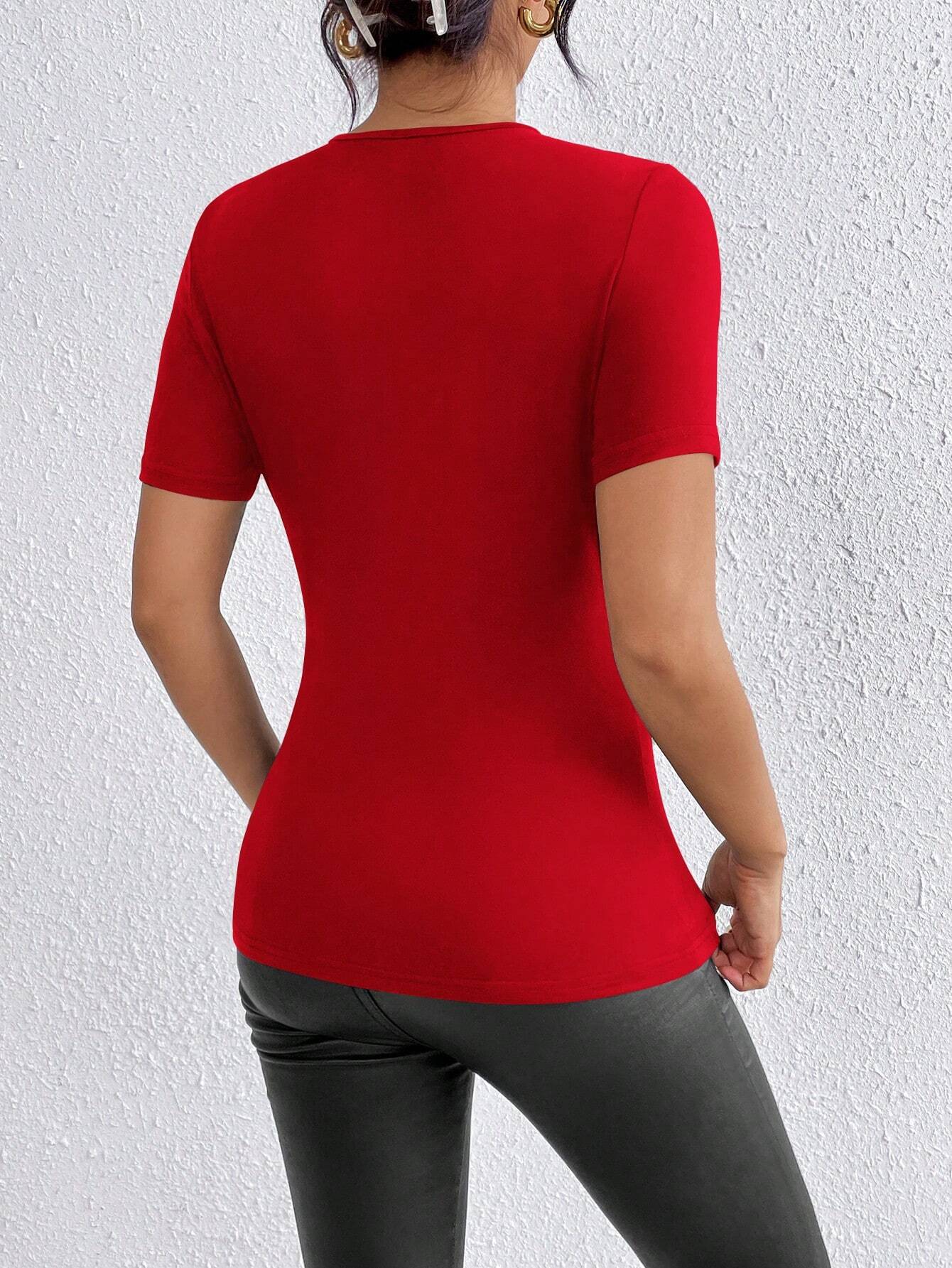 SHEIN - Privé Camiseta sexy de malla
