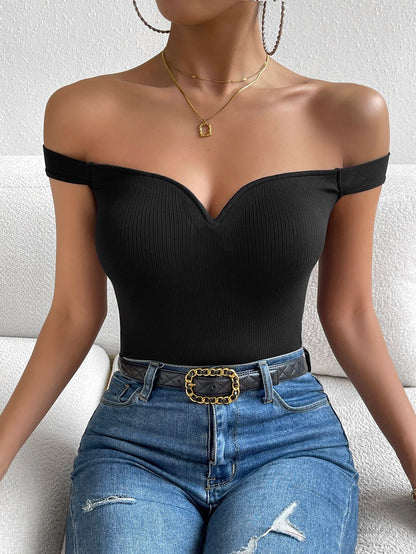 SHEIN - Privé Top de hombros descubiertos