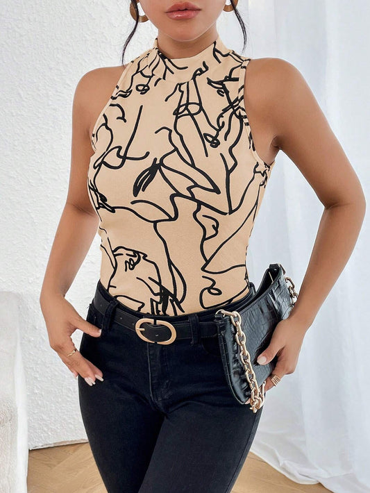 SHEIN - Privé Top de tanque de cuello alto