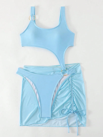 SHEIN Swim Bañador una pieza con abertura