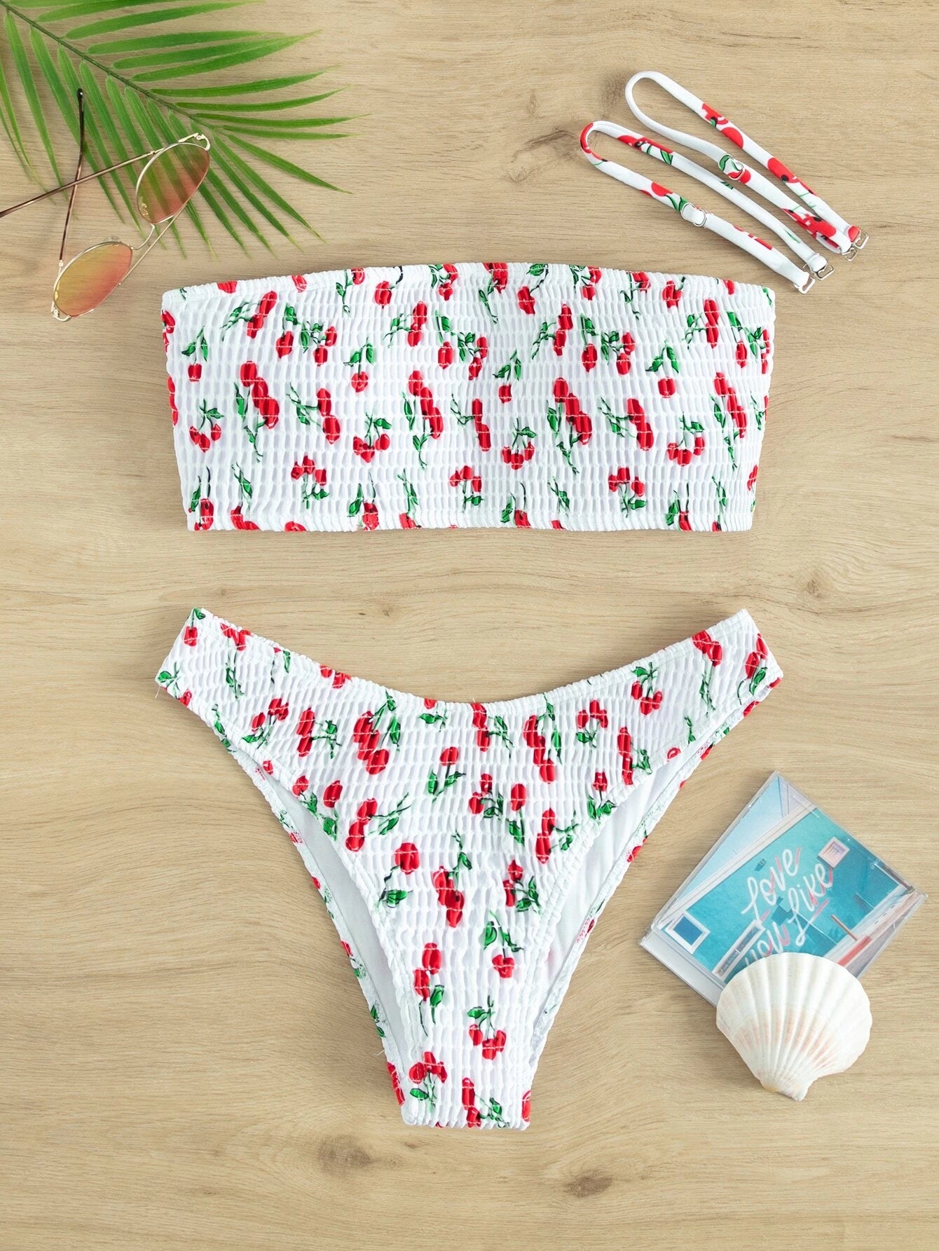 SHEIN Swim Bikini de playa de verano con diseño floral