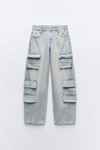 ZARA-  Cargo jeans/ MUJER