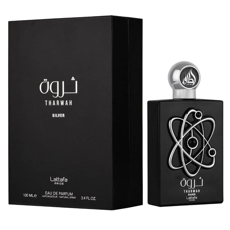 LATTAFA-Tharwah Silver 3.4 Oz Edp. UNISEX