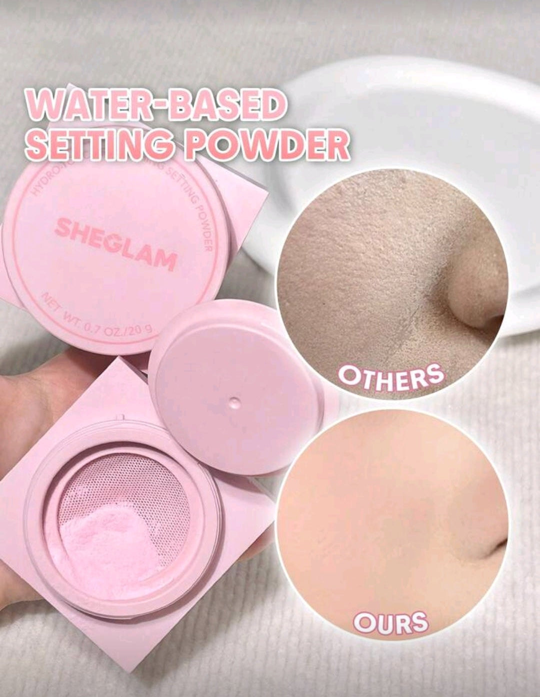 SHEGLAM- Polvo Water based