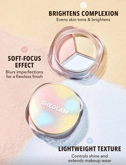 SHEGLAM- Polvo 3 en 1