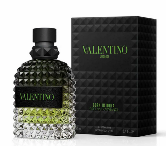 VALENTINO- Uomo Born In Roma Green Stravaganza 3.4 Oz Edt. MEN
