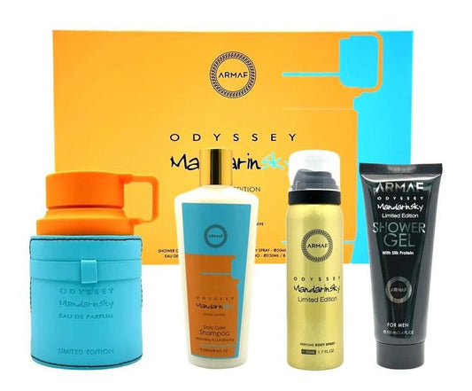 ARABE- Set Odyssey Mandarin 3.4 Oz 4Pc Edp. MEN